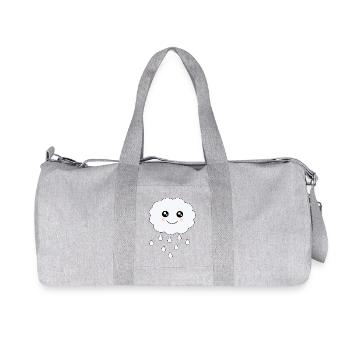 Nuage Kawaii Kawaii Chibi Kawaii Visage - Sac de sport en toile recyclée Stanley/Stella - gris chiné - Devant