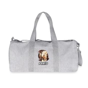 Paris - Sac de sport en toile recyclée Stanley/Stella - gris chiné - Devant