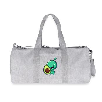 Green Alien Avocado: Exotic Fusion - Recycled Canvas Sports Bag by Stanley/Stella - heather grey - Front