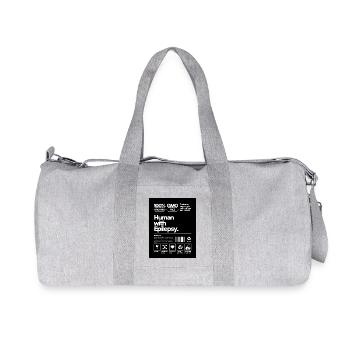 Human with Epilepsy - Recycelte Canvas-Sporttasche von Stanley/Stella - Grau meliert - Vorne