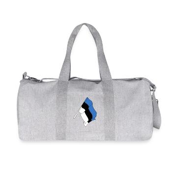 Drapeau de l’Estonie - Sac de sport en toile recyclée Stanley/Stella - gris chiné - Devant