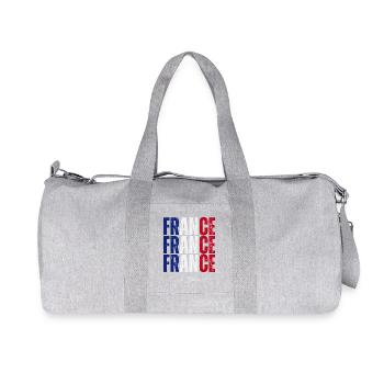Drapeau de la France, fierté française - Sac de sport en toile recyclée Stanley/Stella - gris chiné - Devant