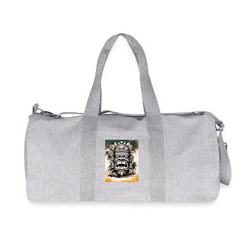Masque Tiki Asie Art - Sac de sport en toile recyclée Stanley/Stella - gris chiné - Devant
