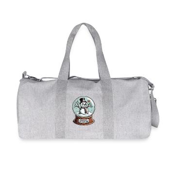 Snowcial Distancing Bonhomme de neige Boule à neige - Sac de sport en toile recyclée Stanley/Stella - gris chiné - Devant