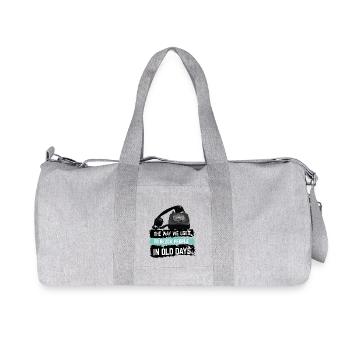 That's how we used to block people - Recycled Canvas Sports Bag by Stanley/Stella - heather grey - Front