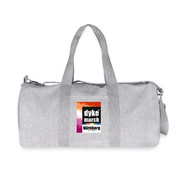 Dyke*March Nürnberg 2025 lesbian flag - Recycelte Canvas-Sporttasche von Stanley/Stella - Grau meliert - Vorne