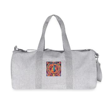 Cadeau de l’horoscope étoile Gémeaux - Sac de sport en toile recyclée Stanley/Stella - gris chiné - Devant