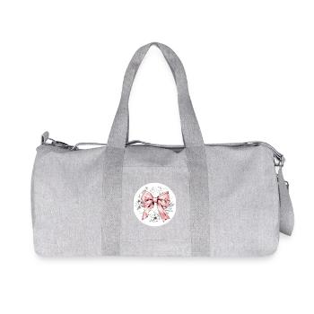 Schleife Seide Glamour Geschenk - Recycelte Canvas-Sporttasche von Stanley/Stella - Grau meliert - Vorne