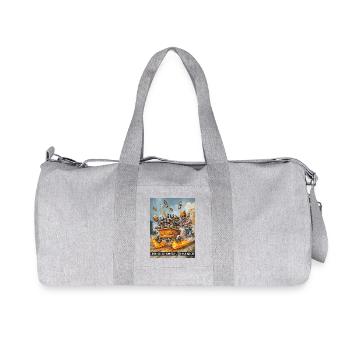 Men's Day Drinking Beer Gift - Recycled Canvas Sports Bag by Stanley/Stella - heather grey - Front
