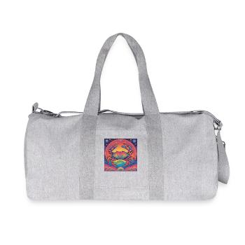 Cadeau d’anniversaire Astrologie Cancer - Sac de sport en toile recyclée Stanley/Stella - gris chiné - Devant