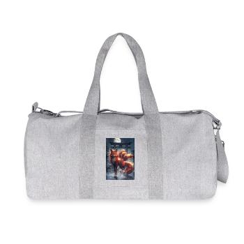 Fox Fairy Mythology Myth Gift - Recycled Canvas Sports Bag by Stanley/Stella - heather grey - Front