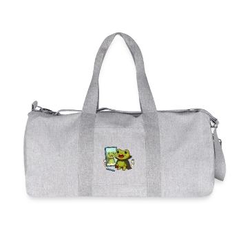 Cadeau de costume de vampire d’Halloween - Sac de sport en toile recyclée Stanley/Stella - gris chiné - Devant