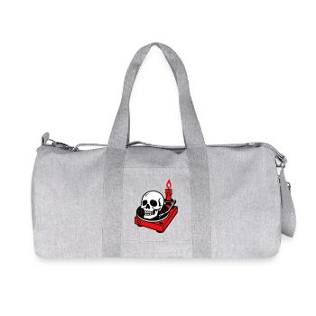 Métal noir - Sac de sport en toile recyclée Stanley/Stella - gris chiné - Devant