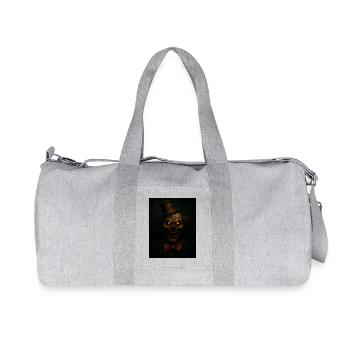 Creepy Clown Halloween Gift - Recycled Canvas Sports Bag by Stanley/Stella - heather grey - Front