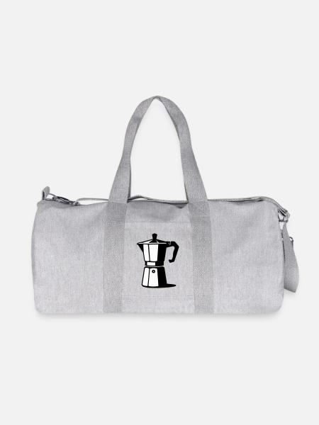 Espresso Kanne - Recycelte Canvas-Sporttasche von Stanley/Stella - Grau meliert