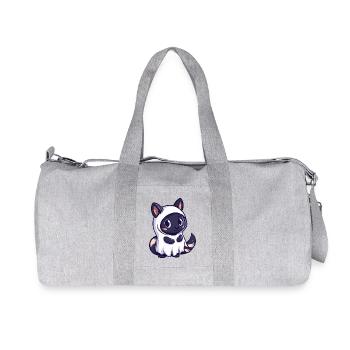 Skunk Halloween Ghost - Recycled Canvas Sports Bag by Stanley/Stella - heather grey - Front