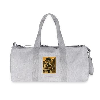 Docteur squelette rétro avec livre - Sac de sport en toile recyclée Stanley/Stella - gris chiné - Devant