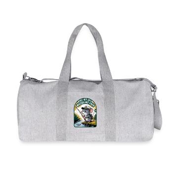 Souris sur l’eau avec papa - Sac de sport en toile recyclée Stanley/Stella - gris chiné - Devant