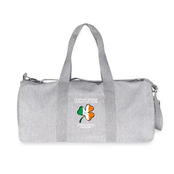 Lucky enough to be Irish - Recycled Canvas Sports Bag by Stanley/Stella - heather grey - Front