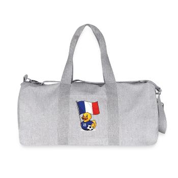 Maillot de football français pour les supporters - Sac de sport en toile recyclée Stanley/Stella - gris chiné - Devant