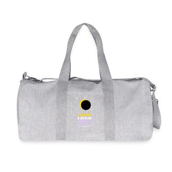 L'Univers A Un Plan Pour Toi Lune Tarot Astrologie - Sac de sport en toile recyclée Stanley/Stella - gris chiné - Devant