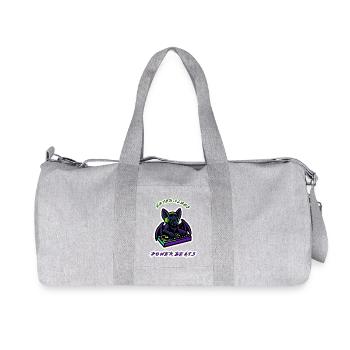 Neon Bat DJ Power Beats - Recycelte Canvas-Sporttasche von Stanley/Stella - Grau meliert - Vorne
