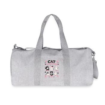 Cat Yoga Club Kawaii Zen Cats - Sac de sport en toile recyclée Stanley/Stella - gris chiné - Devant