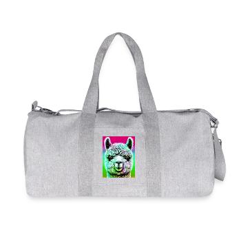 Alpaga - Sac de sport en toile recyclée Stanley/Stella - gris chiné - Devant
