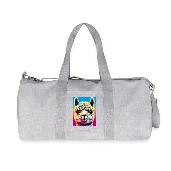 Alpaca - Recycled Canvas Sports Bag by Stanley/Stella - heather grey - Front