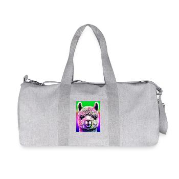 Alpaka - Recycelte Canvas-Sporttasche von Stanley/Stella - Grau meliert - Vorne
