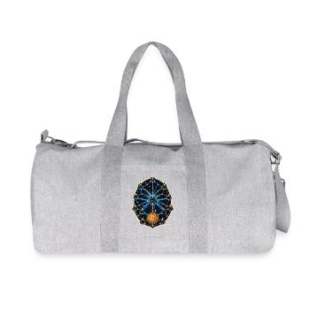 Réseau de cartes stellaires de nœuds de routage - Sac de sport en toile recyclée Stanley/Stella - gris chiné - Devant
