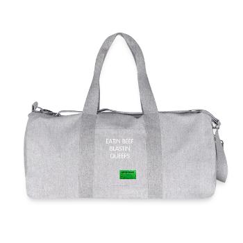 Queefs au bœuf Blastin - Sac de sport en toile recyclée Stanley/Stella - gris chiné - Devant