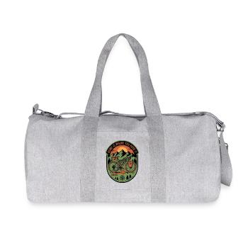 Zuhause ist der Ort, an dem du es parkst, Gravelbike - Recycelte Canvas-Sporttasche von Stanley/Stella - Grau meliert - Vorne