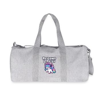 Unicorn VR Chill : Réapparition & Détente - Sac de sport en toile recyclée Stanley/Stella - gris chiné - Devant