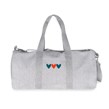 PAAR. ICH HABE GERADE GEHEIRATET. Junggesellinnenabschied. VALENTINSTAG. MARIES - Recycelte Canvas-Sporttasche von Stanley/Stella - Grau meliert - Vorne