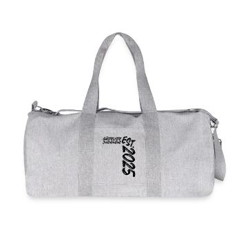 Jugendweihe Est. 2025 - Gästeliste - Recycelte Canvas-Sporttasche von Stanley/Stella - Grau meliert - Vorne