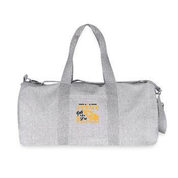 J'peux Pas J'ai Pelleteuse Cadeau Drôle Chantier - Sac de sport en toile recyclée Stanley/Stella - gris chiné - Devant
