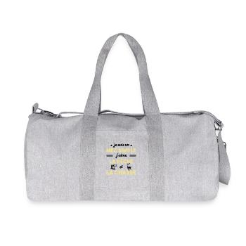 Mec simple Chasse Peche Humour Cadeau - Sac de sport en toile recyclée Stanley/Stella - gris chiné - Devant