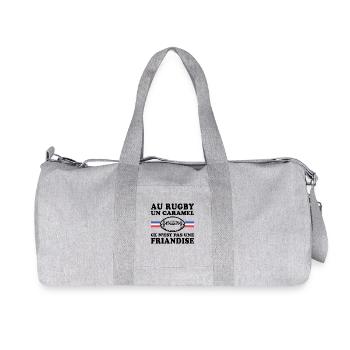 In rugby, a caramel is not a treat - Recycled Canvas Sports Bag by Stanley/Stella - heather grey - Front