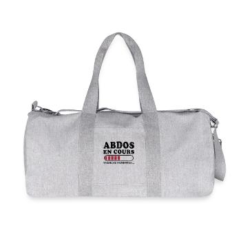 Abdos en cours veuillez patienter - Sac de sport en toile recyclée Stanley/Stella - gris chiné - Devant