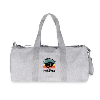 I can't I theater - Recycled Canvas Sports Bag by Stanley/Stella - heather grey - Front
