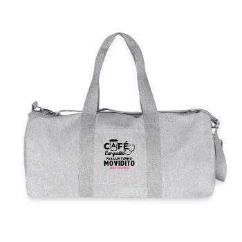 Café chargé pour un quart de travail chargé Soins infirmiers - Sac de sport en toile recyclée Stanley/Stella - gris chiné - Devant