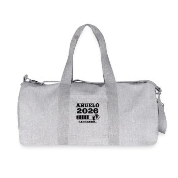 Opa 2026 Ladegeschenk für zukünftigen Opa - Recycelte Canvas-Sporttasche von Stanley/Stella - Grau meliert - Vorne