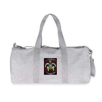 Tribal Tiki Inca Maya Indian - Recycled Canvas Sports Bag by Stanley/Stella - heather grey - Front