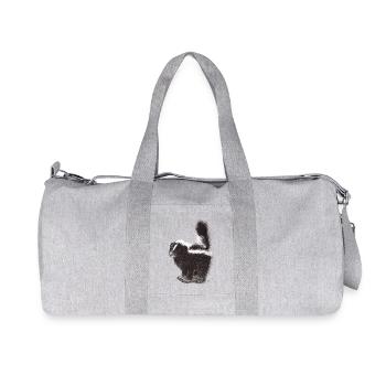 Cute cool skunk - Recycled Canvas Sports Bag by Stanley/Stella - heather grey - Front