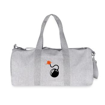 Bombe Bombe Docht 9072 - Recycelte Canvas-Sporttasche von Stanley/Stella - Grau meliert - Vorne