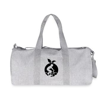 Gesundes Obst Radfahrer Orange - Recycelte Canvas-Sporttasche von Stanley/Stella - Grau meliert - Vorne