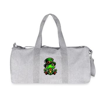 Magie des grenouilles le jour de la Saint-Patrick - Sac de sport en toile recyclée Stanley/Stella - gris chiné - Devant
