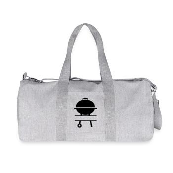 Monogramme barbecue barbecue - Sac de sport en toile recyclée Stanley/Stella - gris chiné - Devant