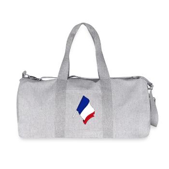 Pavillon : France - Sac de sport en toile recyclée Stanley/Stella - gris chiné - Devant